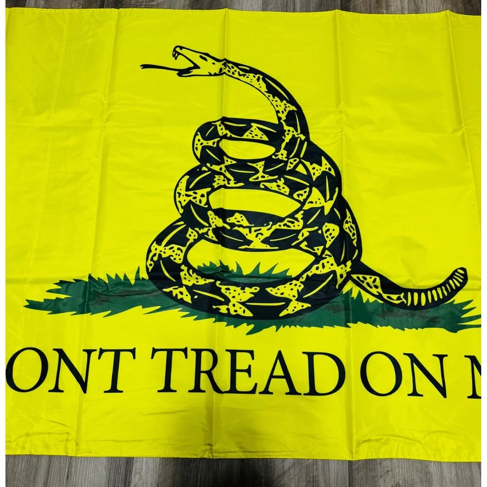 Gadsden Flag 3x5 ft Dont Tread On Me Yellow Rattlesnake Historical American Flag